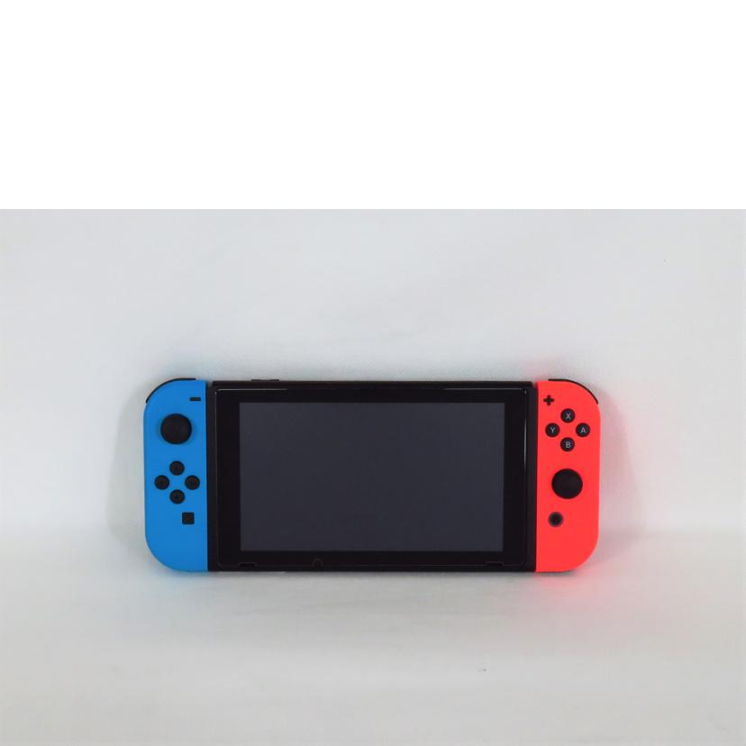 NINTENDO 任天堂/新型番 Nintendo Switch ネオンレッド×ネオンブルー/HAC-001//XKJ100448596618/ABランク/81