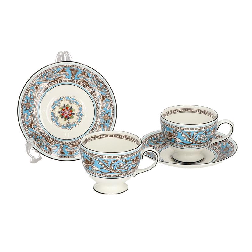 WEDGWOOD ウェッジウッド/フロレンティーンターコイズ カップ&ソーサーペア//ABランク/78