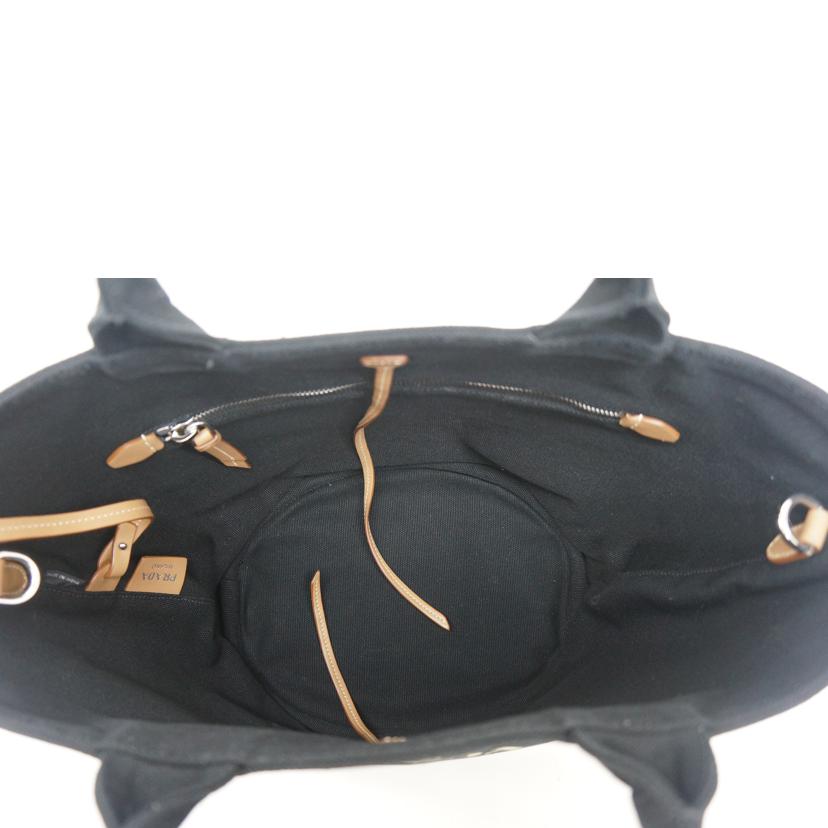 PRADA プラダ/カナパ2WAY/ブラック/ポーチ付き/1BG186//Aランク/09