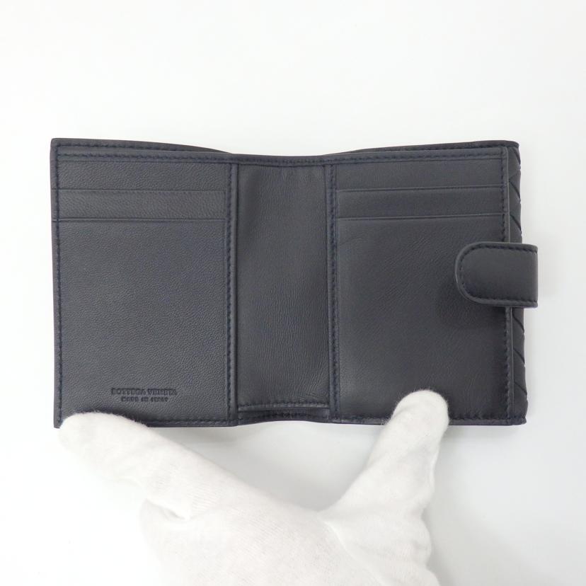 BOTTEGAVENETA ボッテガヴェネタ/イントレチャート ミニウォレット/382576//P00565632A/Aランク/77