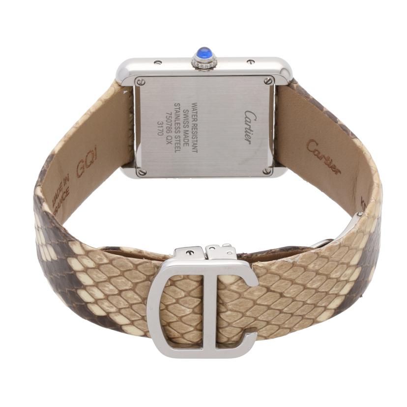 Cartier カルティエ/タンクソロSM/パイソンモチ-フ/3170//750*****/ABランク/75