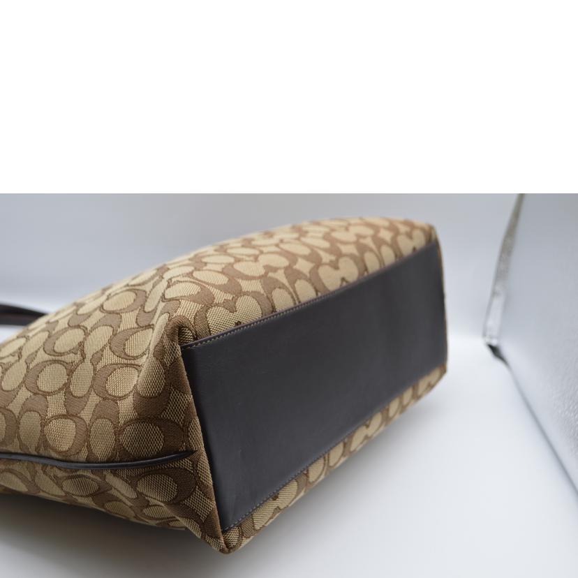 COACH コーチ/アウトラインシグネチャージップトップレザートート/36708//F15**/Aランク/89