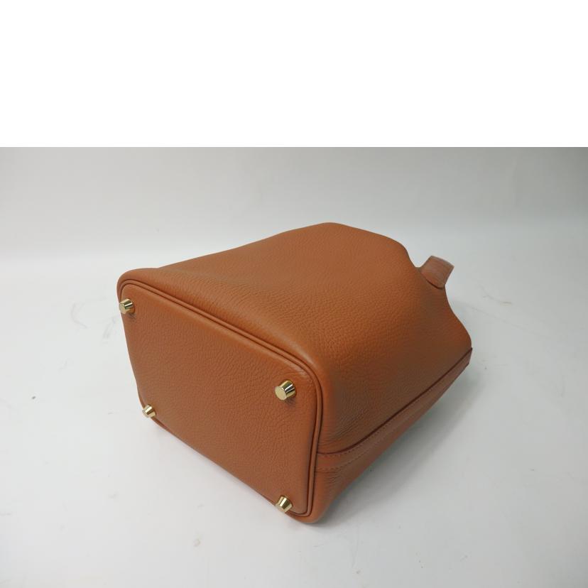 HERMES エルメス/ピコタンロック・タッチ18PM/トリヨンクレマンス×アリゲーターマット/ゴールド//Z刻/21年製/Sランク/84