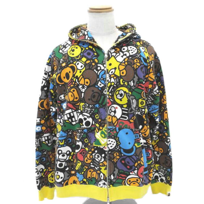 A BATHING APE アベイシングエイプ/アニマルサファリマイロフルジップパーカー//ABランク/88