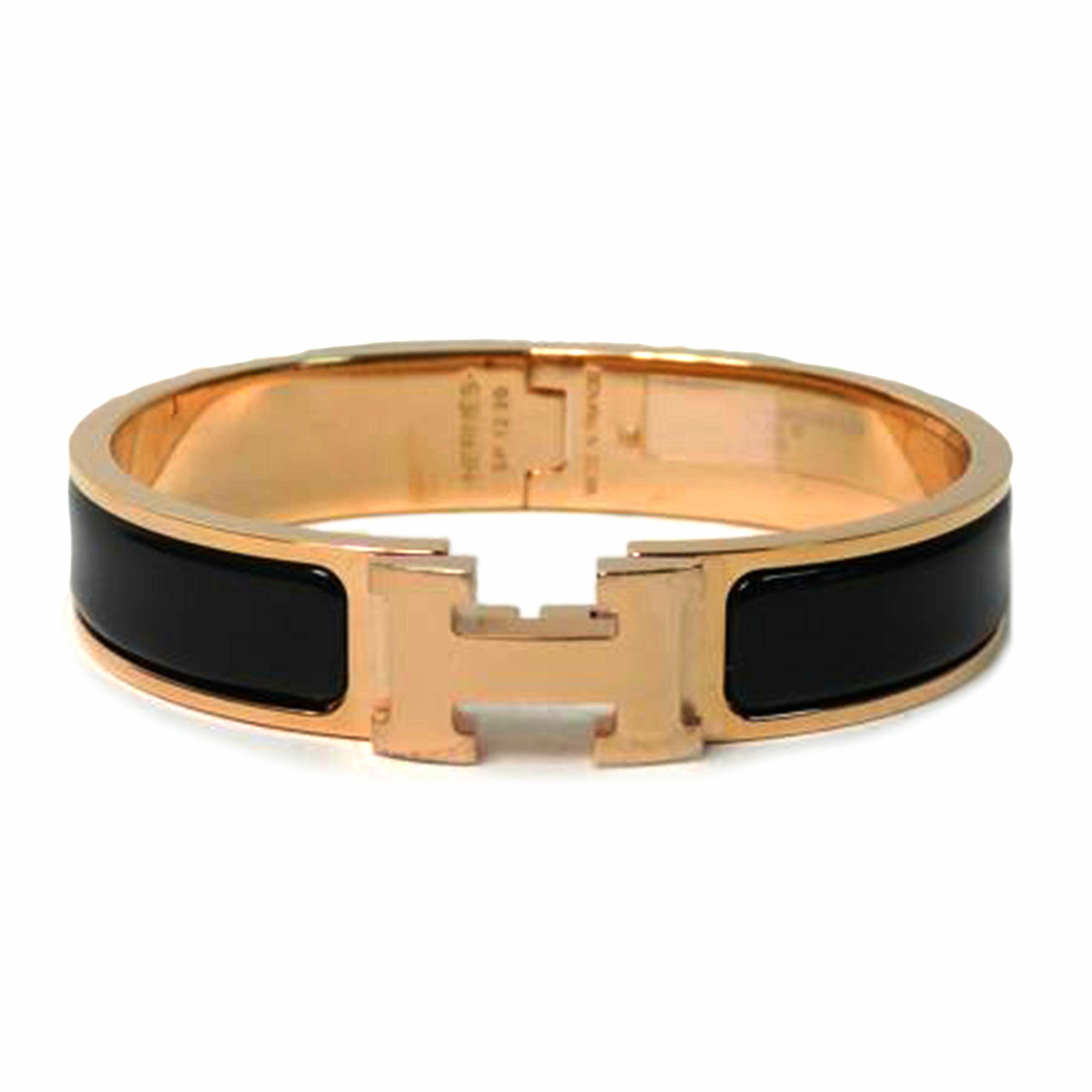 HERMES エルメス/クリッククラックPM/ノワール×ピンクゴールド金具/70001F001PM//SP1220/Sランク/84