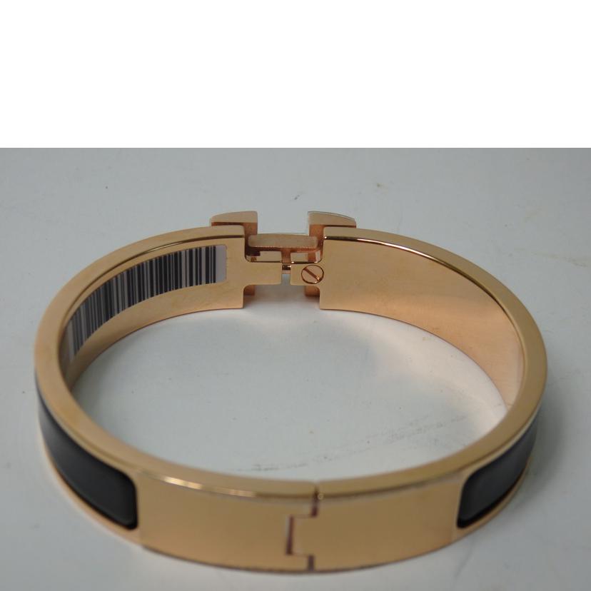 HERMES エルメス/クリッククラックPM/ノワール×ピンクゴールド金具/70001F001PM//SP1220/Sランク/84