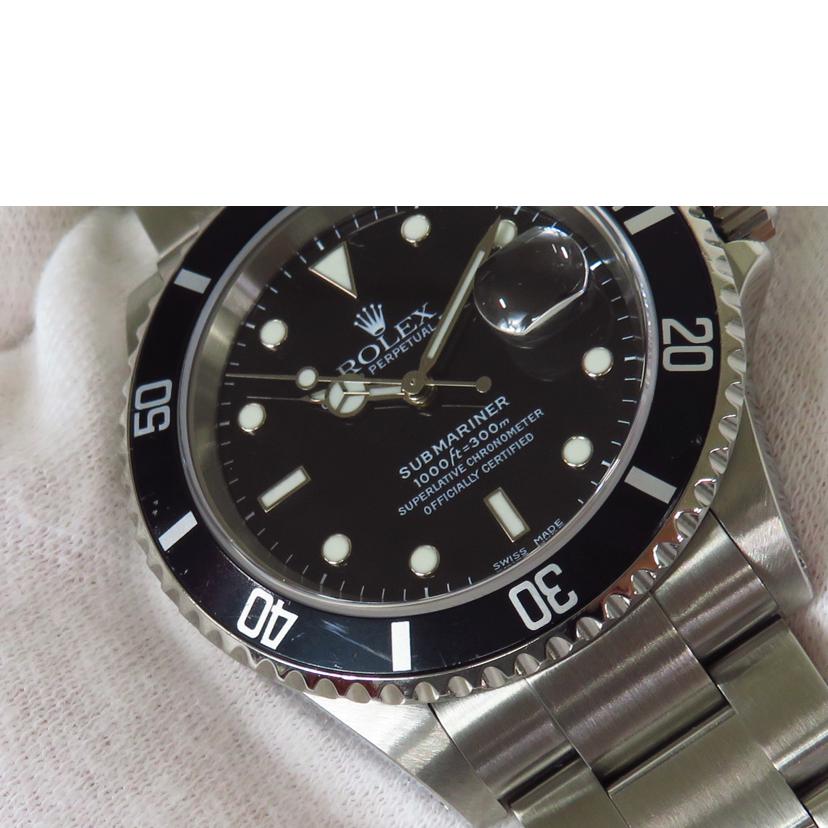 ROLEX ロレックス 腕時計 2000年頃製造 オーバーホール磨き済/サブマリーナ・デイト/ブラック/P番/16610//P965612(2000)/Aランク/81
