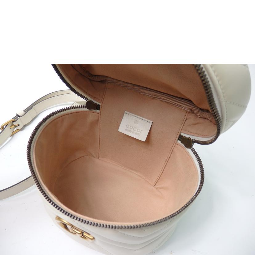GUCCI グッチ/GGマーモントキルティングミニバックパック/白/598594//2149/Aランク/84