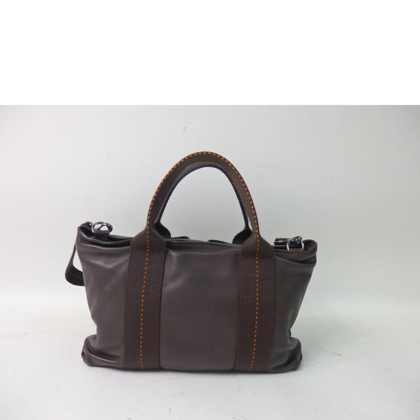 HERMES エルメス/キャラバン・ホリゾンタルPM/ヴォーデルマ/ハバナ//□K刻(07年製)/ABランク/84