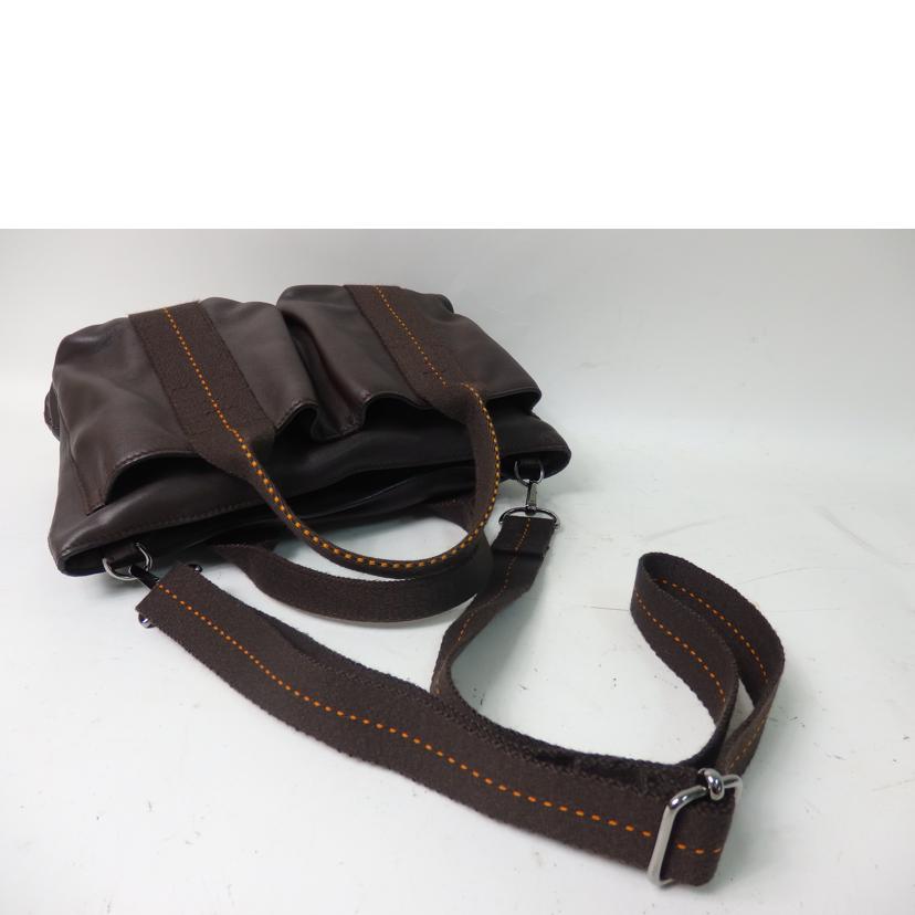 HERMES エルメス/キャラバン・ホリゾンタルPM/ヴォーデルマ/ハバナ//□K刻(07年製)/ABランク/84