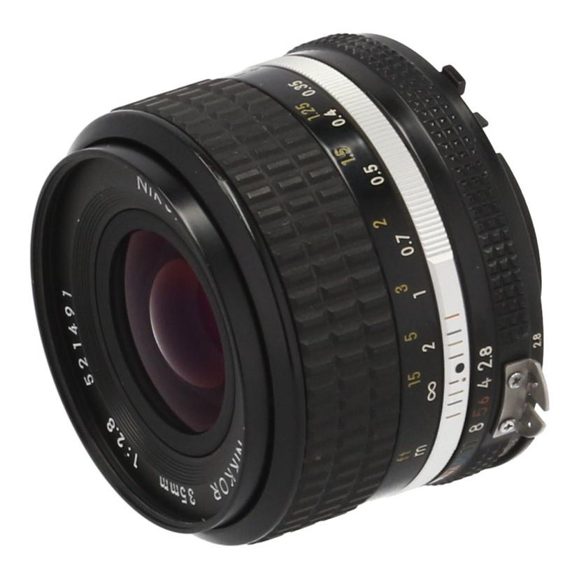 Nikon ニコン/交換レンズ/35mm/Ai Nikkor 35mm F2.8//521491/Cランク/77