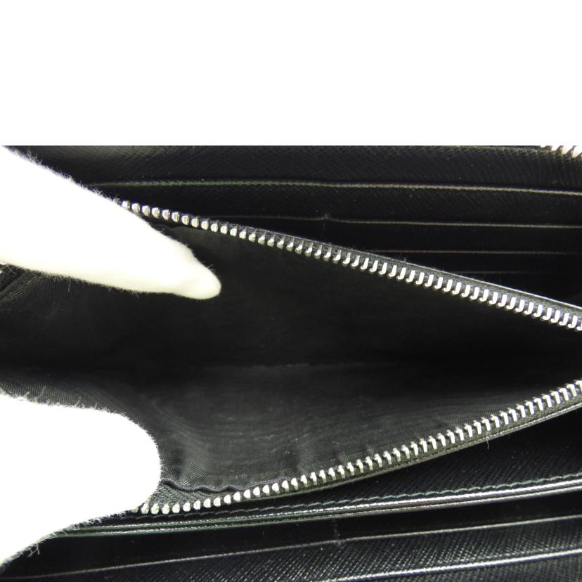 PRADA プラダ/ラウンドファスナー長財布 TESSUTO NERO/1ML506//224/Bランク/64