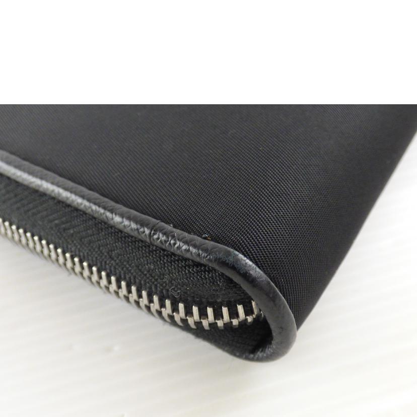 PRADA プラダ/ラウンドファスナー長財布 TESSUTO NERO/1ML506//224/Bランク/64