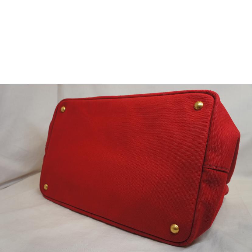 PRADA プラダ/カナパ2WAYキャンバス レッド//204/Aランク/92