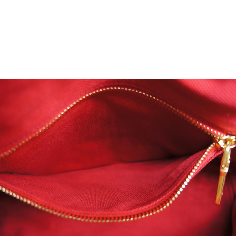 PRADA プラダ/カナパ2WAYキャンバス レッド//204/Aランク/92