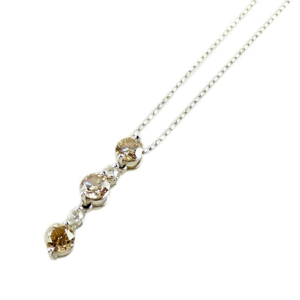 /K18WGダイヤネックレス1.03//ABランク/64