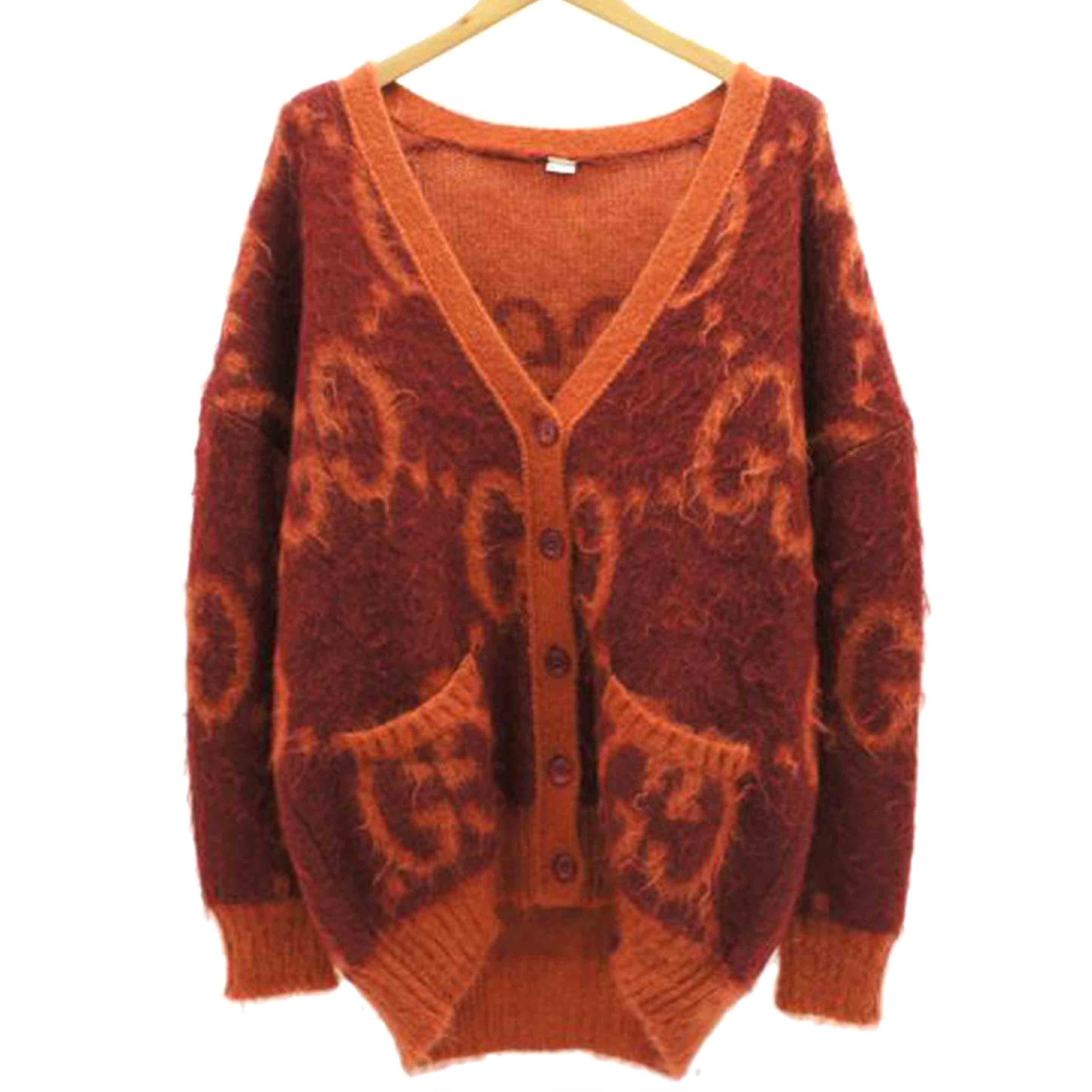 GUCCI グッチ/リバーシブルGGモヘアウールカーディガン OR/635160//SAランク/75