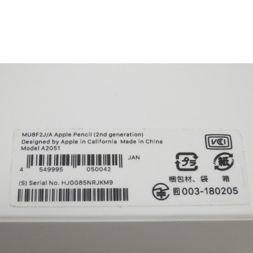 Apple Apple/ApplePencil/MU8F2J/A/MU8F2J/A//HJGG85NRJKM9/ABランク/88