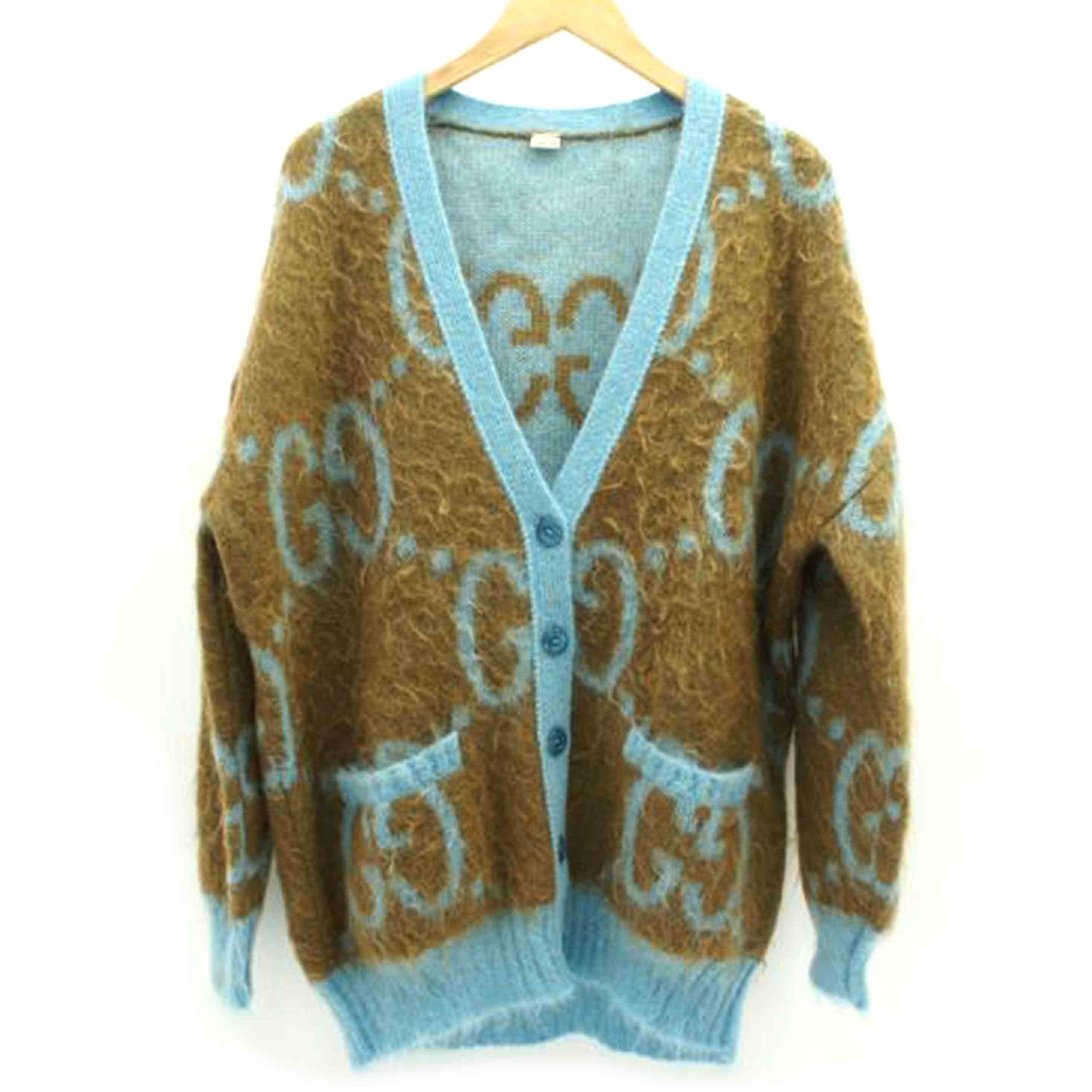 GUCCI グッチ/リバーシブルGGモヘアウールカーディガン BL/635160//Aランク/75