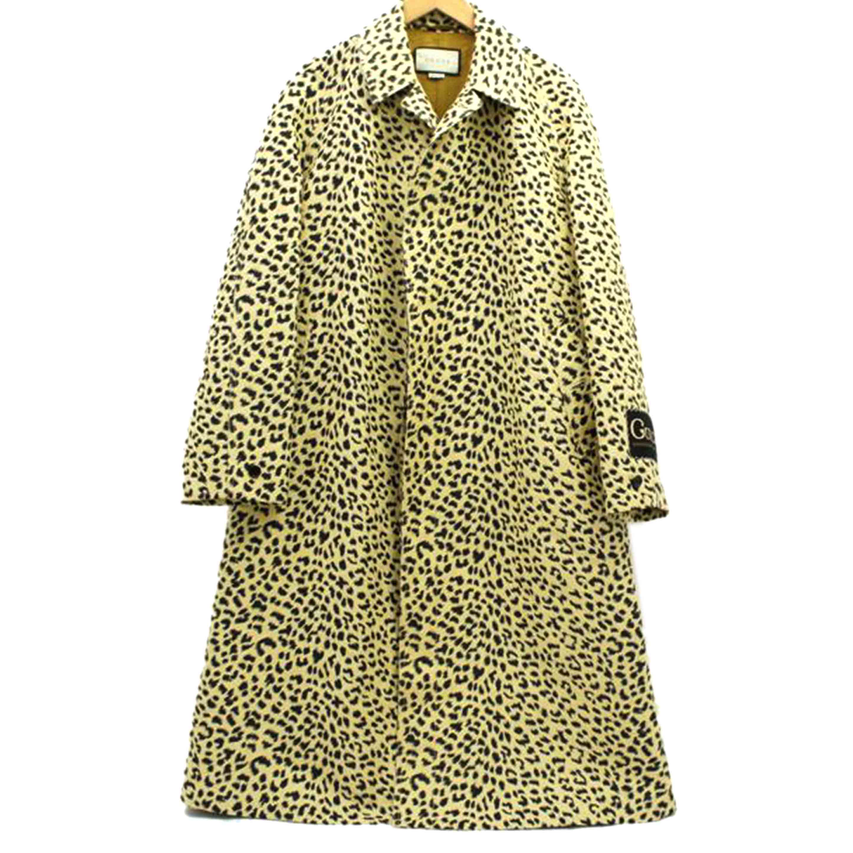 /レオパードジャガードグッチラベル プリントコート/618888 ZAEAL//Aランク/75