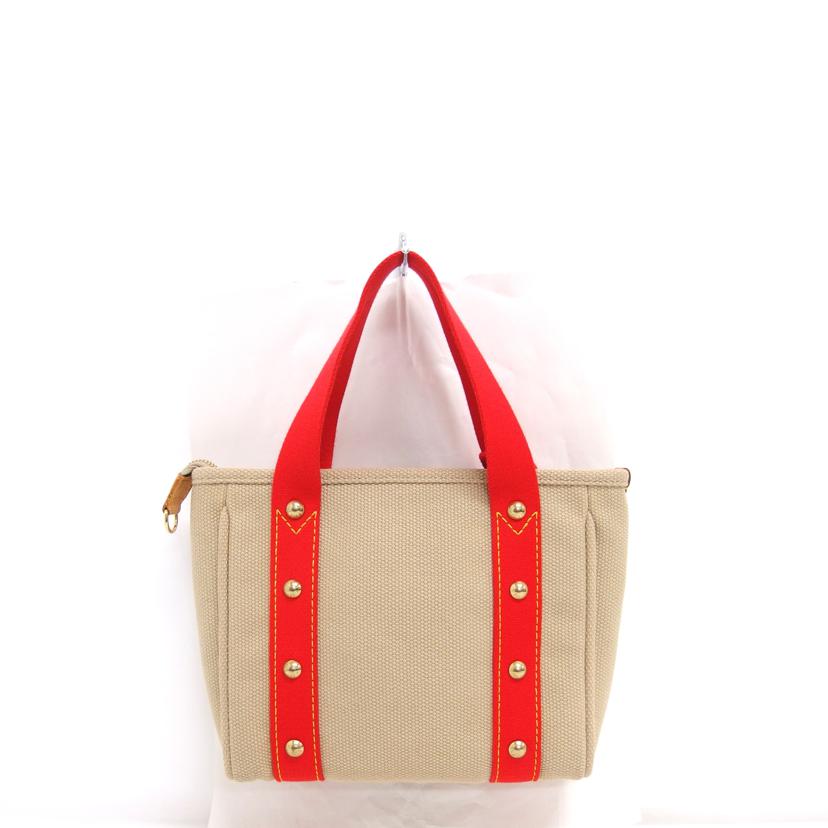 LV ルイ・ヴィトン ハンドバッグ/アンティグア・カバPM/ベージュ×レッド/M40038//FL0***/Aランク/04