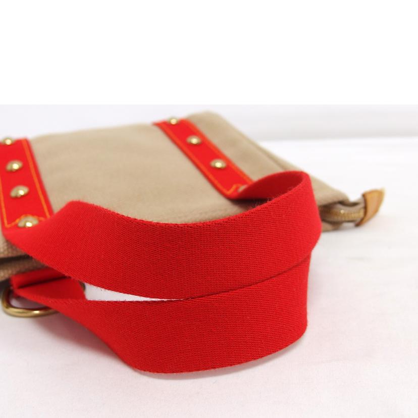 LV ルイ・ヴィトン ハンドバッグ/アンティグア・カバPM/ベージュ×レッド/M40038//FL0***/Aランク/04