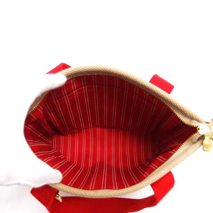 LV ルイ・ヴィトン ハンドバッグ/アンティグア・カバPM/ベージュ×レッド/M40038//FL0***/Aランク/04