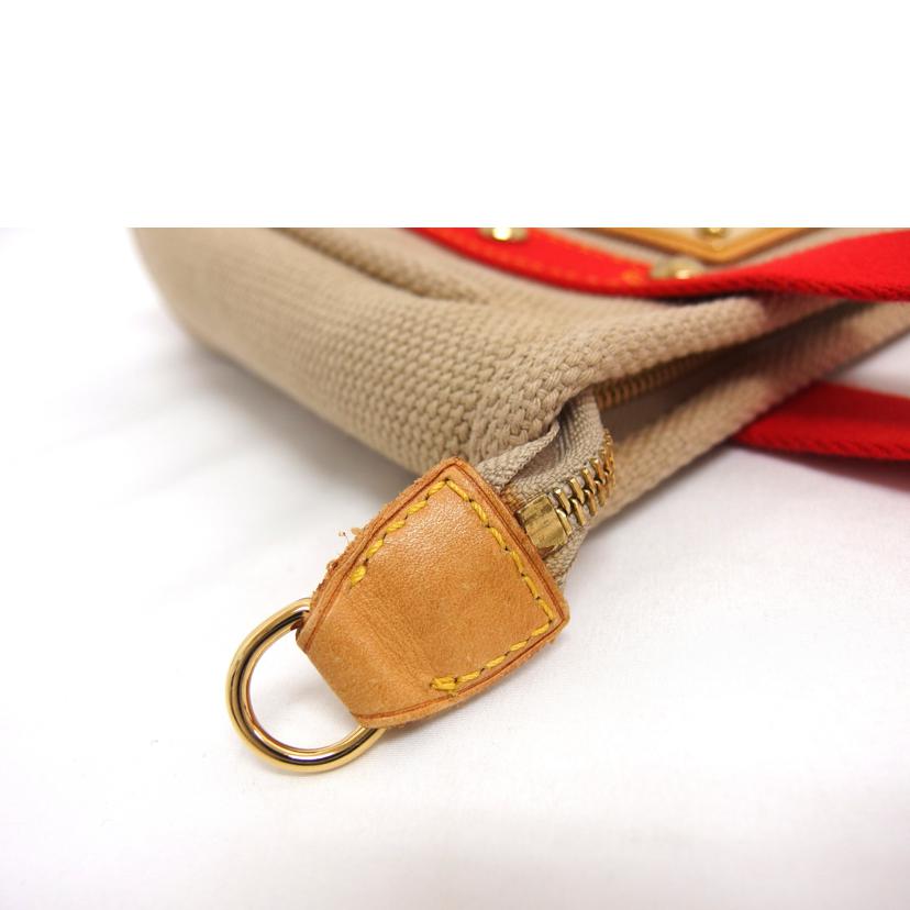 LV ルイ・ヴィトン ハンドバッグ/アンティグア・カバPM/ベージュ×レッド/M40038//FL0***/Aランク/04