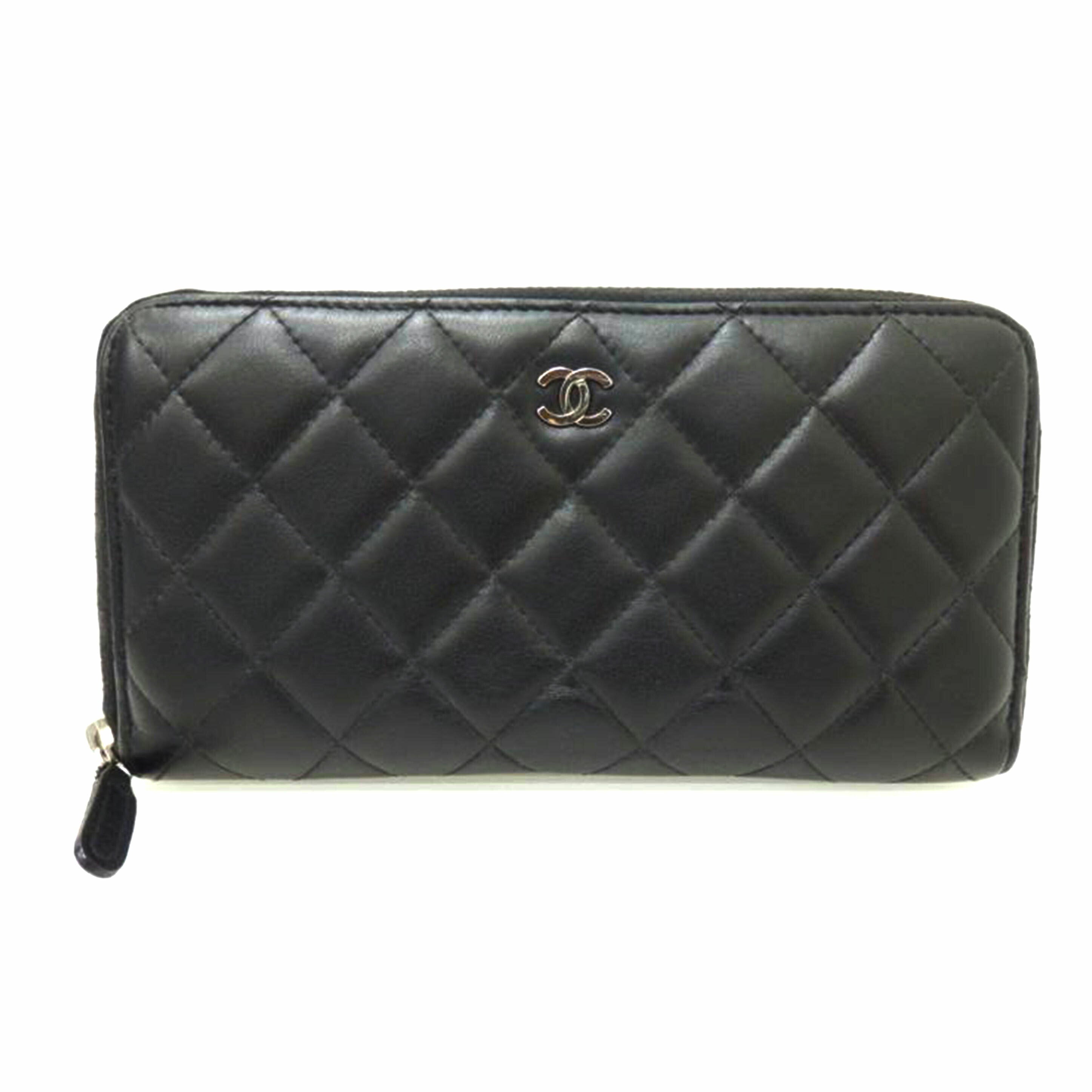 CHANEL シャネル/マトラッセココマークラウンドファスナー長財布/15397185//Bランク/88