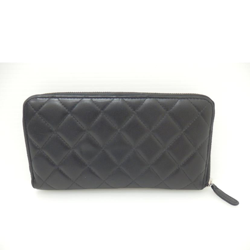 CHANEL シャネル/マトラッセココマークラウンドファスナー長財布/15397185//Bランク/88