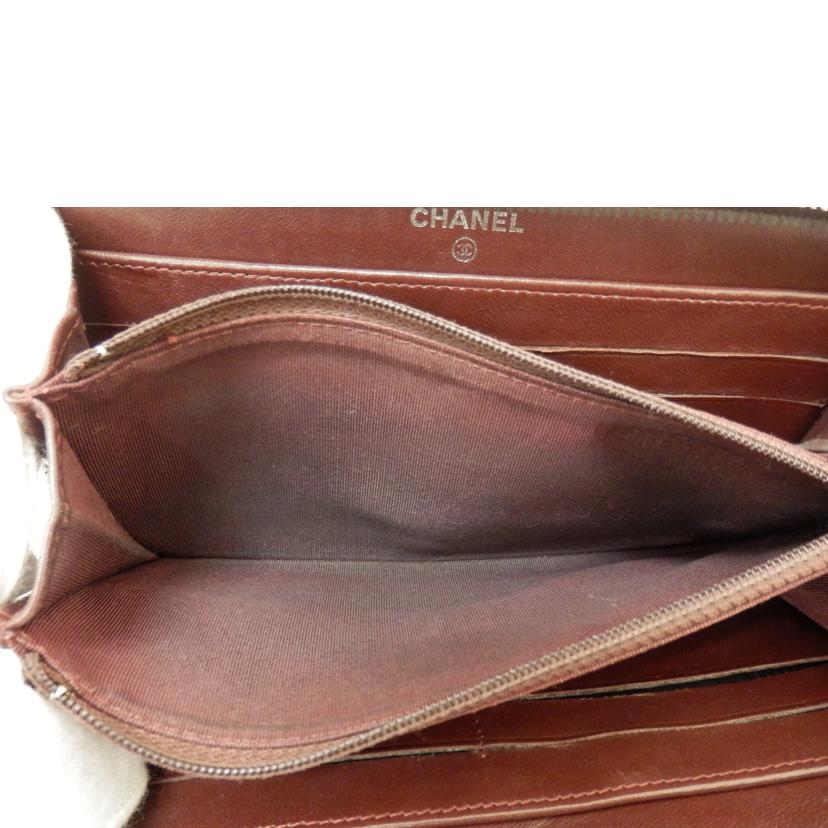 CHANEL シャネル/マトラッセココマークラウンドファスナー長財布/15397185//Bランク/88