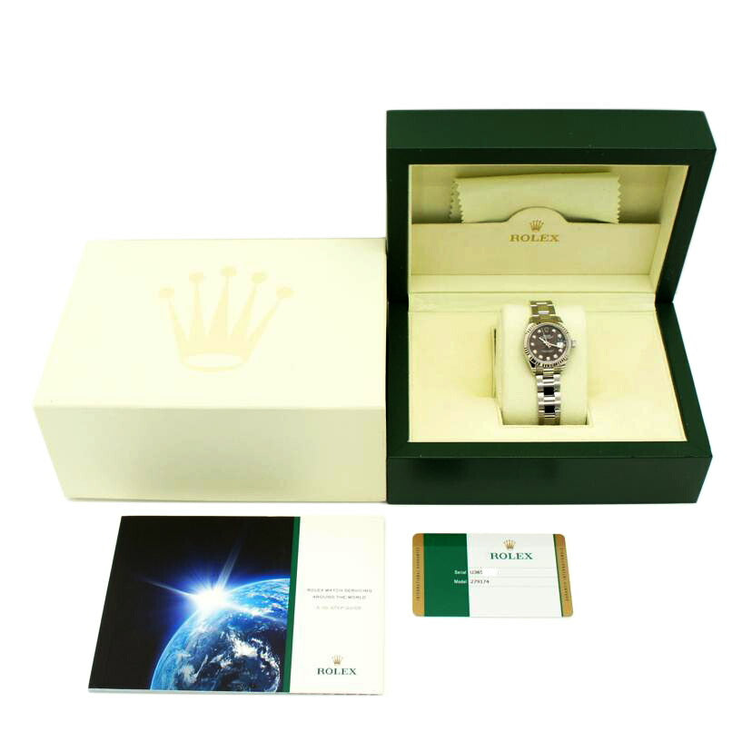 ROLEX ロレックス/DATE JUST 10Pダイヤ/ダークロジウム/279174G//U38*****/Aランク/91