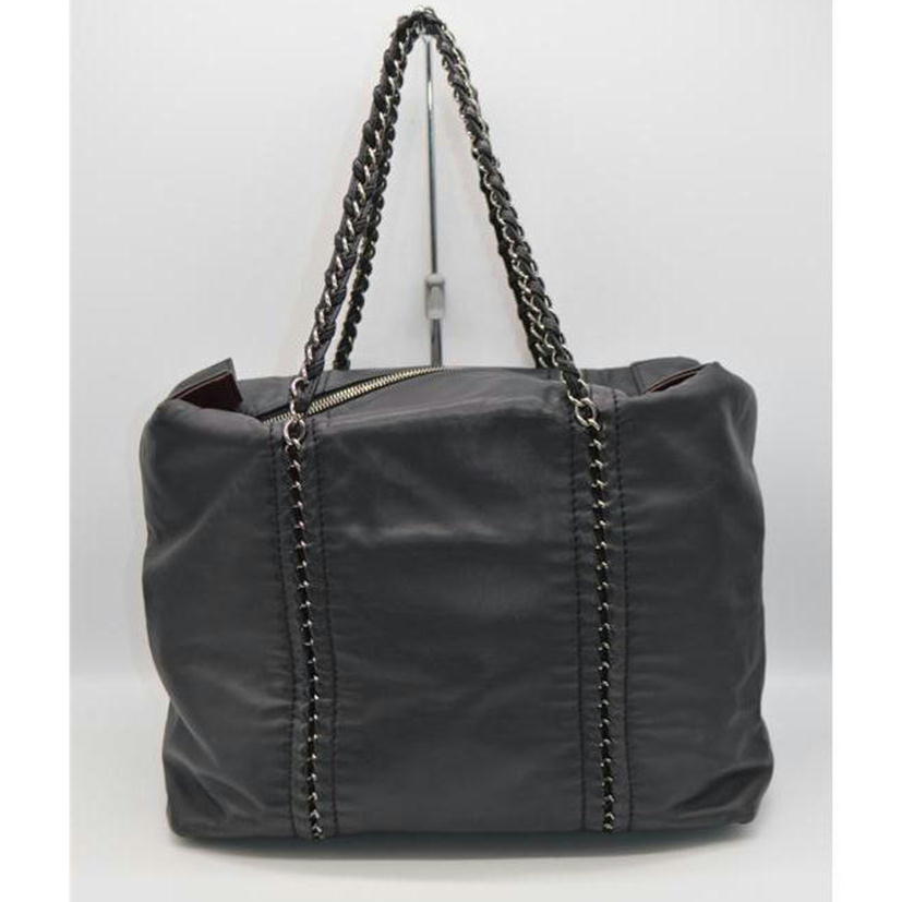 CHANEL シャネル/ラグジュアリーココマークカーフスキンチェーントート/ノワール//10655631/Aランク/89