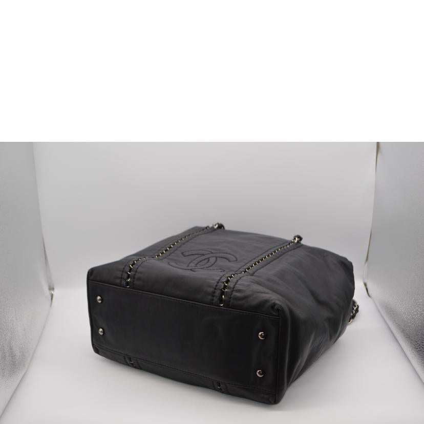 CHANEL シャネル/ラグジュアリーココマークカーフスキンチェーントート/ノワール//10655631/Aランク/89