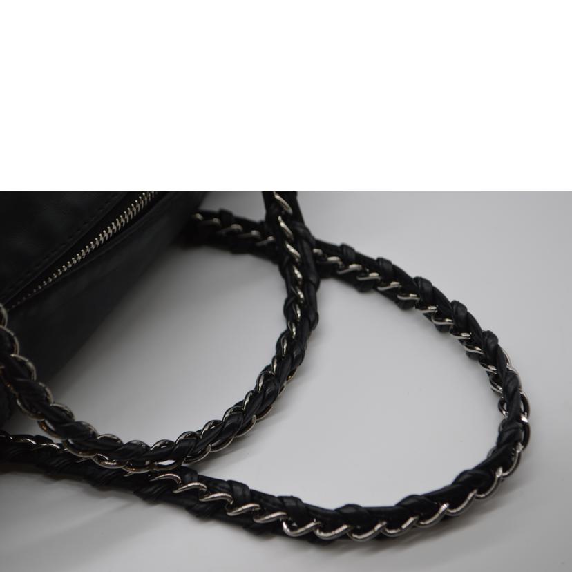 CHANEL シャネル/ラグジュアリーココマークカーフスキンチェーントート/ノワール//10655631/Aランク/89
