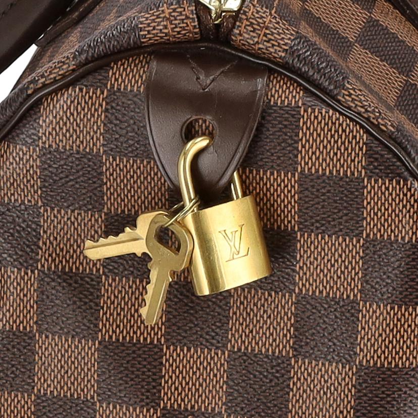 LOUIS VUITTON ルイヴィトン ルイ・ヴィトン ビトン ダミエ・エベヌ 市松模様 ブラウン 茶 ボストン ショルダーバッグ ハンドバッグ トートバッグ ブラウン メンズ レディース 定番 人気 LV 斜め掛け 肩がけ/旧型スピーディ30/ダミエ/エベヌ/N41531//SP4***/ABランク/75