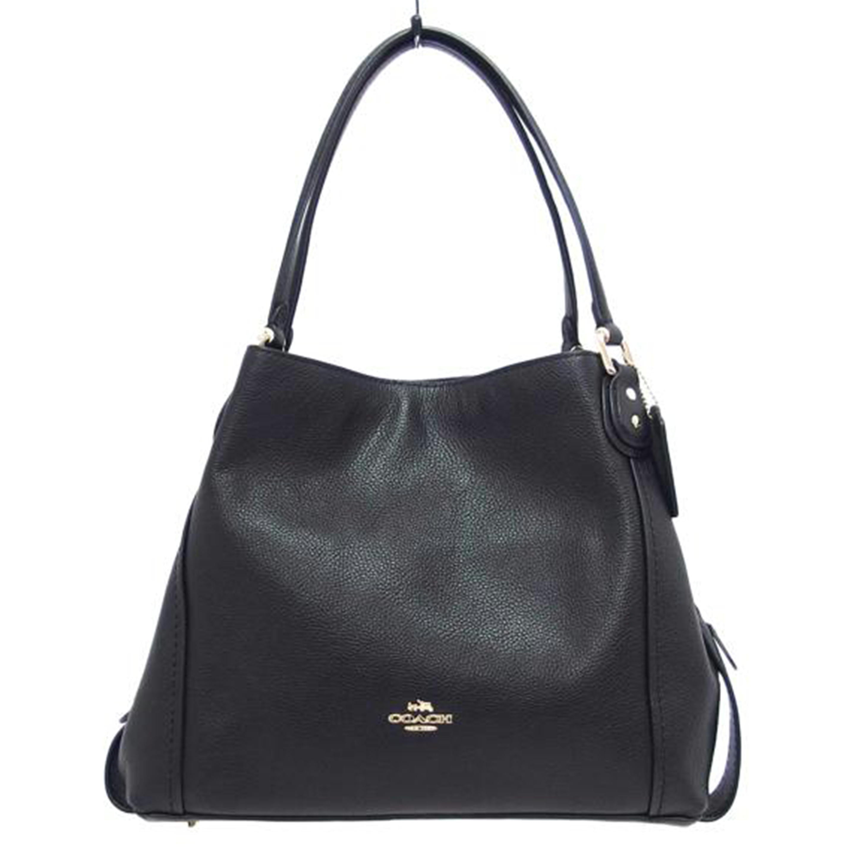 COACH コーチ ショルダーバッグ/レザートートバッグ/ブラック/57125//J16**/Aランク/04