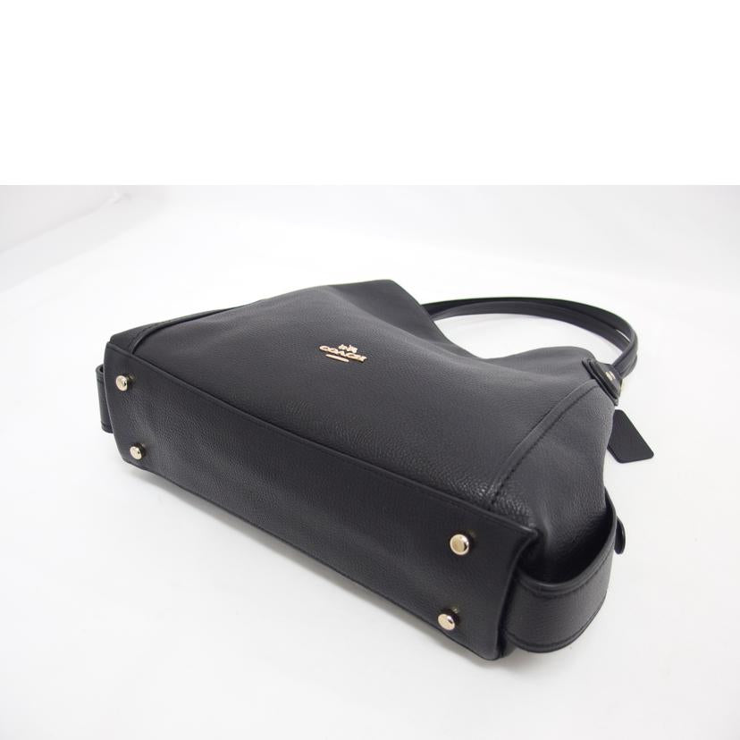 COACH コーチ ショルダーバッグ/レザートートバッグ/ブラック/57125//J16**/Aランク/04