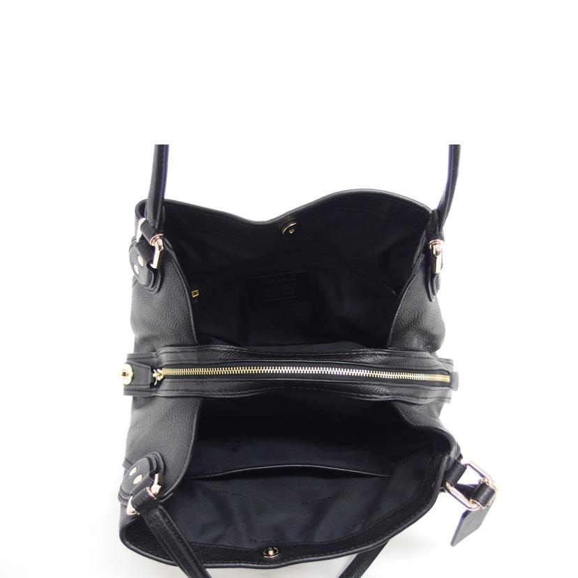 COACH コーチ ショルダーバッグ/レザートートバッグ/ブラック/57125//J16**/Aランク/04