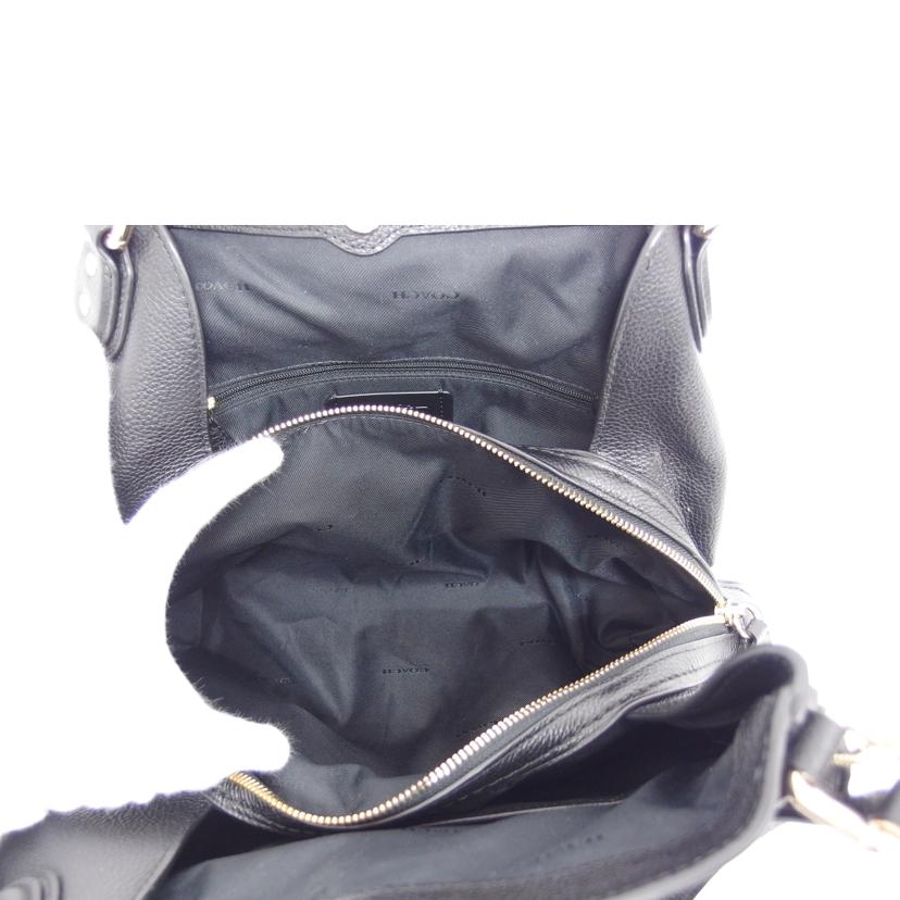 COACH コーチ ショルダーバッグ/レザートートバッグ/ブラック/57125//J16**/Aランク/04