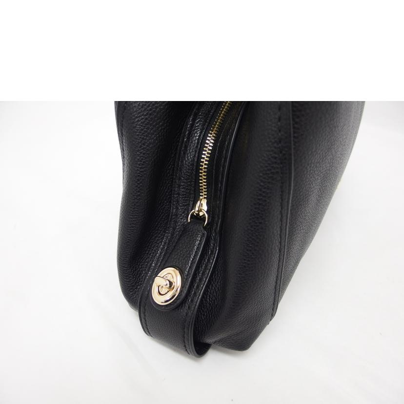 COACH コーチ ショルダーバッグ/レザートートバッグ/ブラック/57125//J16**/Aランク/04