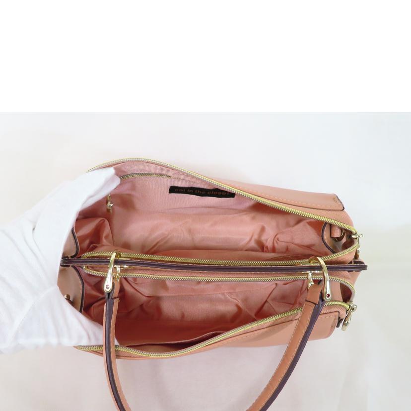 cat in the closet キャットインザクローゼット/2wayショルダーバッグ/パウダーピンク/CA-203//SAランク/81