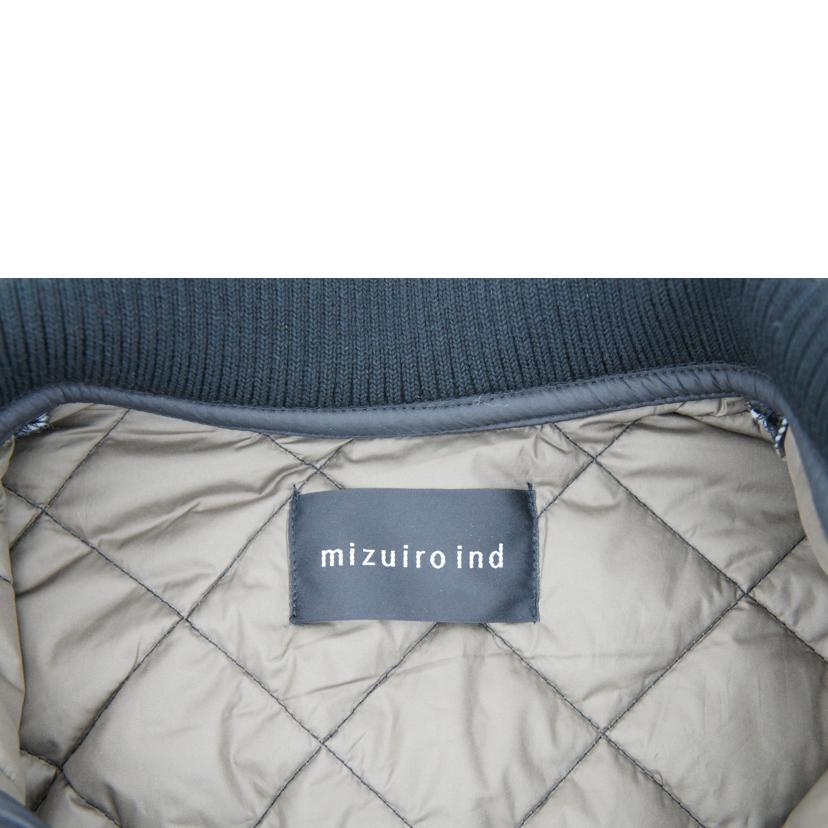 mizuiro ind ミズイロインド/リブカラーキルティングロングコート//Aランク/75