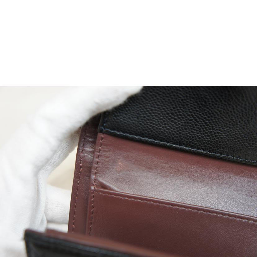 CHANEL シャネル/キャビアスキンL字ファスナーミニウォレット/AP3177//PCH*****/ABランク/92