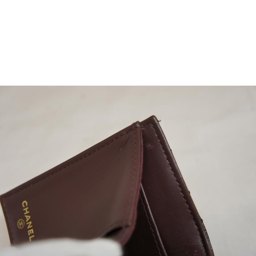 CHANEL シャネル/キャビアスキンL字ファスナーミニウォレット/AP3177//PCH*****/ABランク/92