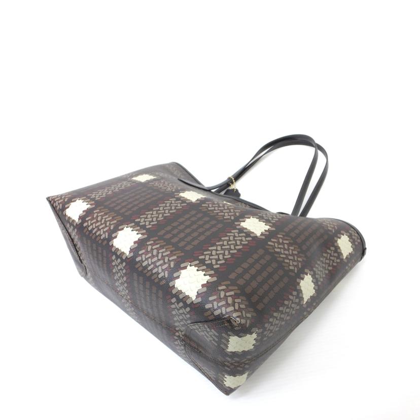 COACH コーチ/シティトート・ブラッシュトプラッドプリントバック/CM162//H23**/Aランク/88