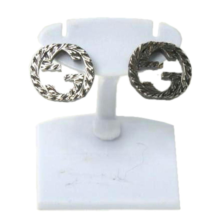 GUCCI グッチ/GUCCI SV インターロッキングGピアス//Aランク/84