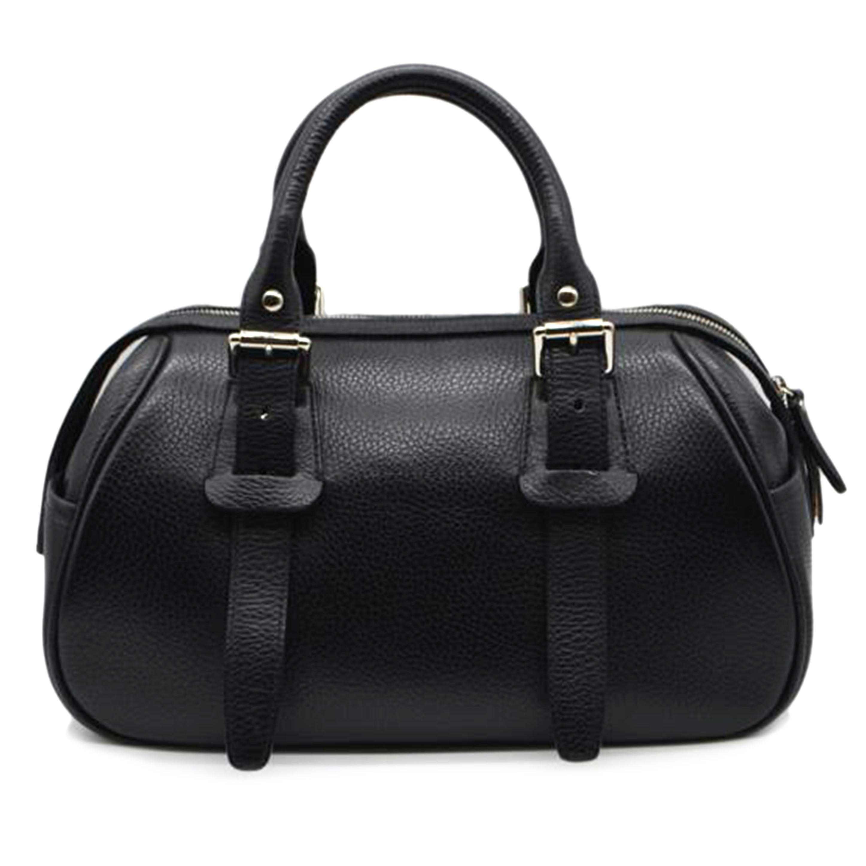 BURBERRY バーバリー/ノバチェックレザーボストン/ノワール//Aランク/89