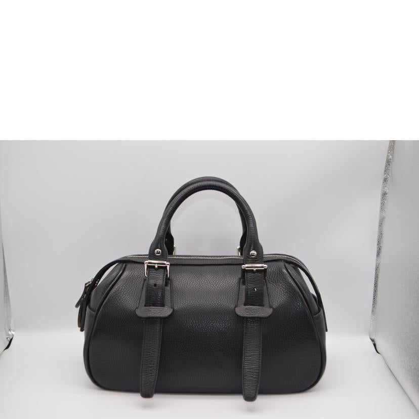 BURBERRY バーバリー/ノバチェックレザーボストン/ノワール//Aランク/89