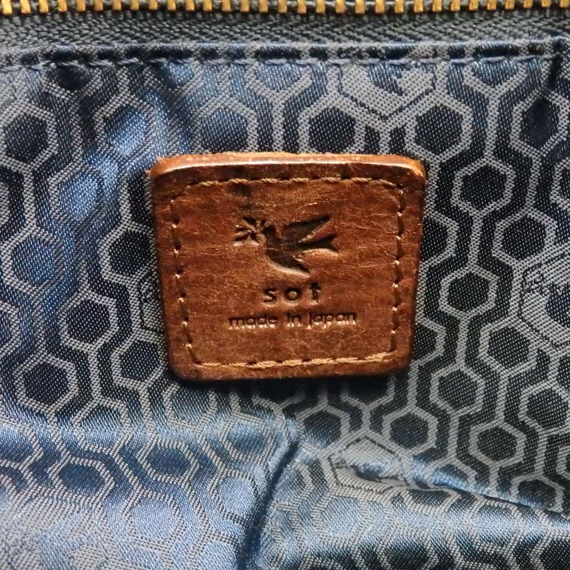 Sot ソット/プエブロレザーフラップブリーフトート//Bランク/77